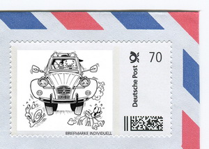 "Vive la 2CV" Limited Edition Briefmarke